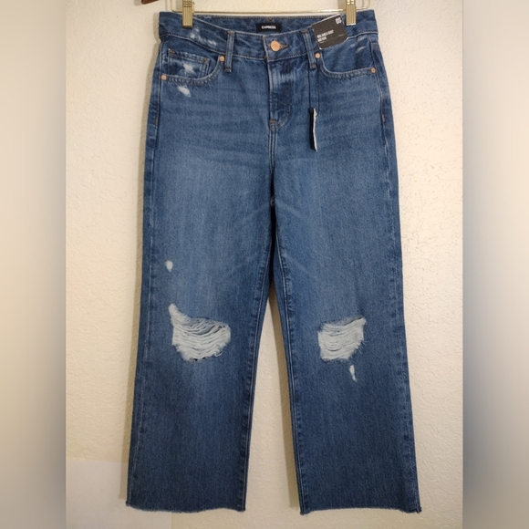 Express 90s Ankle Boot Mid Rise Jeans - Picture 2 of 7